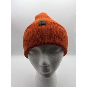Grenadier Hat Beanie Fitted‎ One Size Orange Wool Thinsulate Cuffed Mens USA